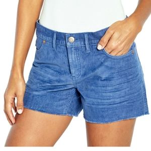 NWT Gap Corduroy Fray Hem Shorts - Ocean  Blue